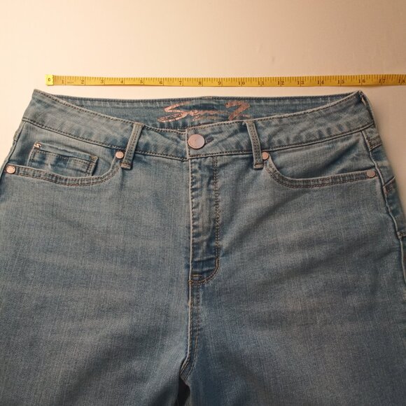 Seven7 Jeans Size 12 Booty Shaper High Rise Skinny Leg Medium Wash - Picture 7 of 10